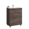 Mobile bagno base lavabo a terra Chloe 59,5x79x45,5 cm rovere scuro