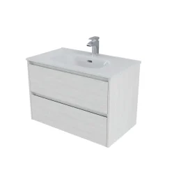 Mobile bagno base lavabo sospesa Ness 81 2/C creme 81x46 cm