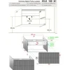 Mobile bagno base lavabo sospeso L 99 x H 54 x P 45 cm bianco opaco