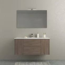 Mobile bagno base sospesa Mind 120x45x54 cm legno