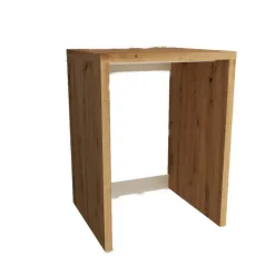 Mobile bagno base sospeso per asciugatrice con montanti 70x63 cm rovere nodato