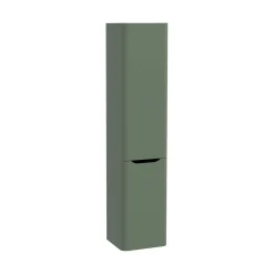 Mobile bagno colonna sospesa con portabiancheria Integra Round 40x180 cm verde
