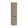 Mobile bagno colonna sospesa con portabiancheria 40x180 cm golden oak