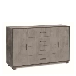 Mobile cassettiera in kit Sarmog 4 cassetti 112x70x41 cm marrone scuro