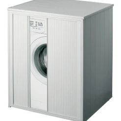 Mobile coprilavatrice a serrandina in pvc XL 76x71x94 cm bianco