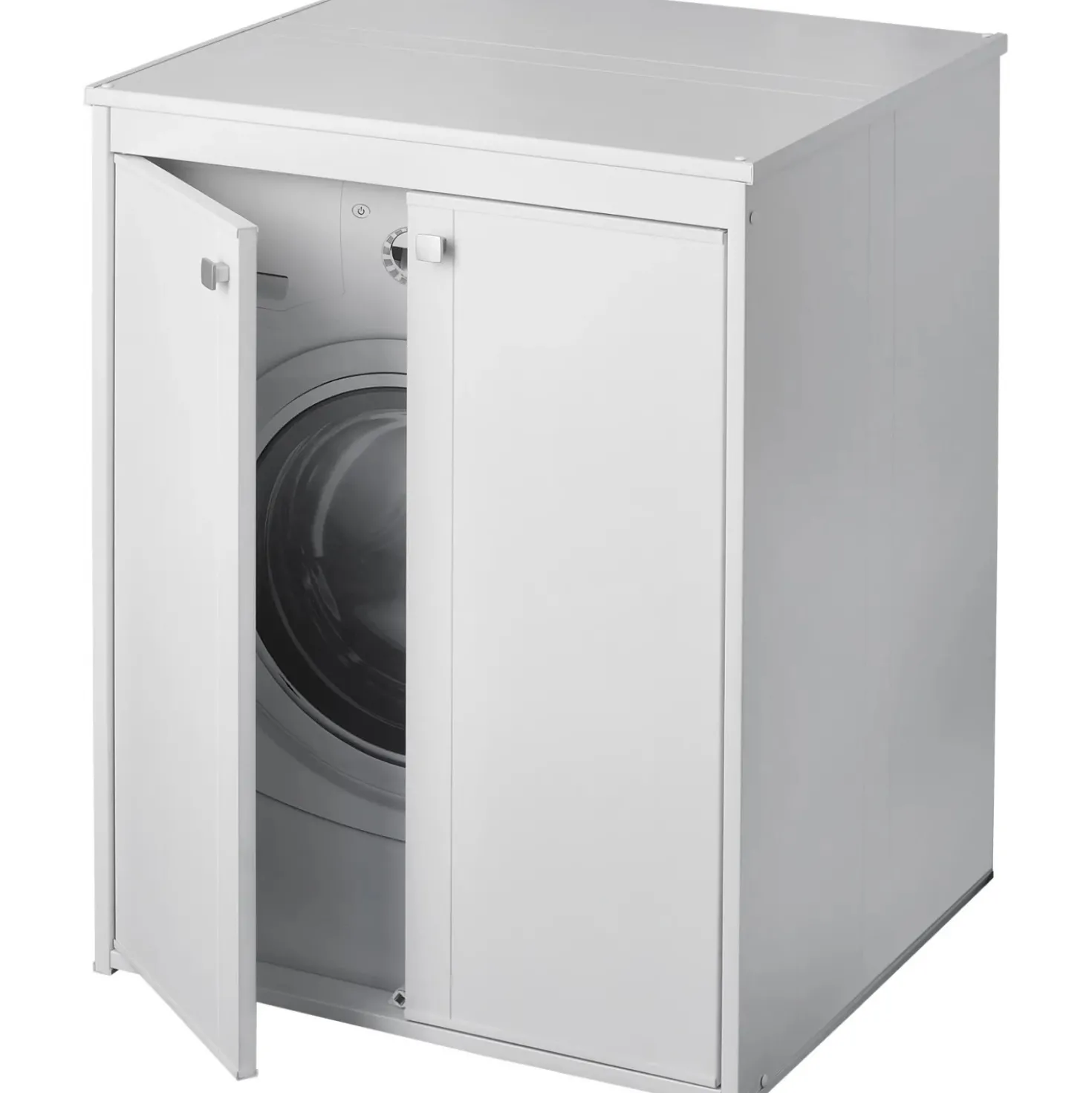 Mobile coprilavatrice in pvc 70x60x94 cm bianco