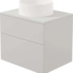 Mobile lavabo con lavabo granito Idrostile 600x520 mm cachemire