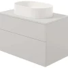Mobile lavabo con lavabo granito Idrostile 800x520 mm cachemire