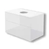Mobile lavabo con piano Idrostile 800x520 mm bianco brillante