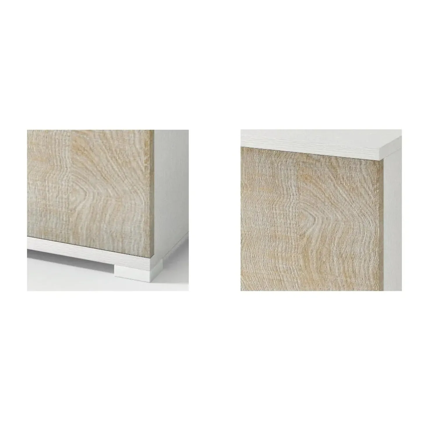 Mobile multiuso con doppia anta 4 ripiani regolabili 195x90x45 cm rovere