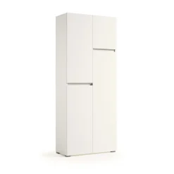 Mobile multiuso con vano portascope 195x80x37 cm bianco