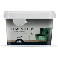 Moon decorativo effetto cemento Grigio Perla