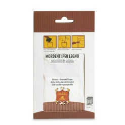 Mordente legno all`acqua color mogano 2 pezzi