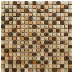 Mosaico decorativo Mix beige 30 cm x 30 cm