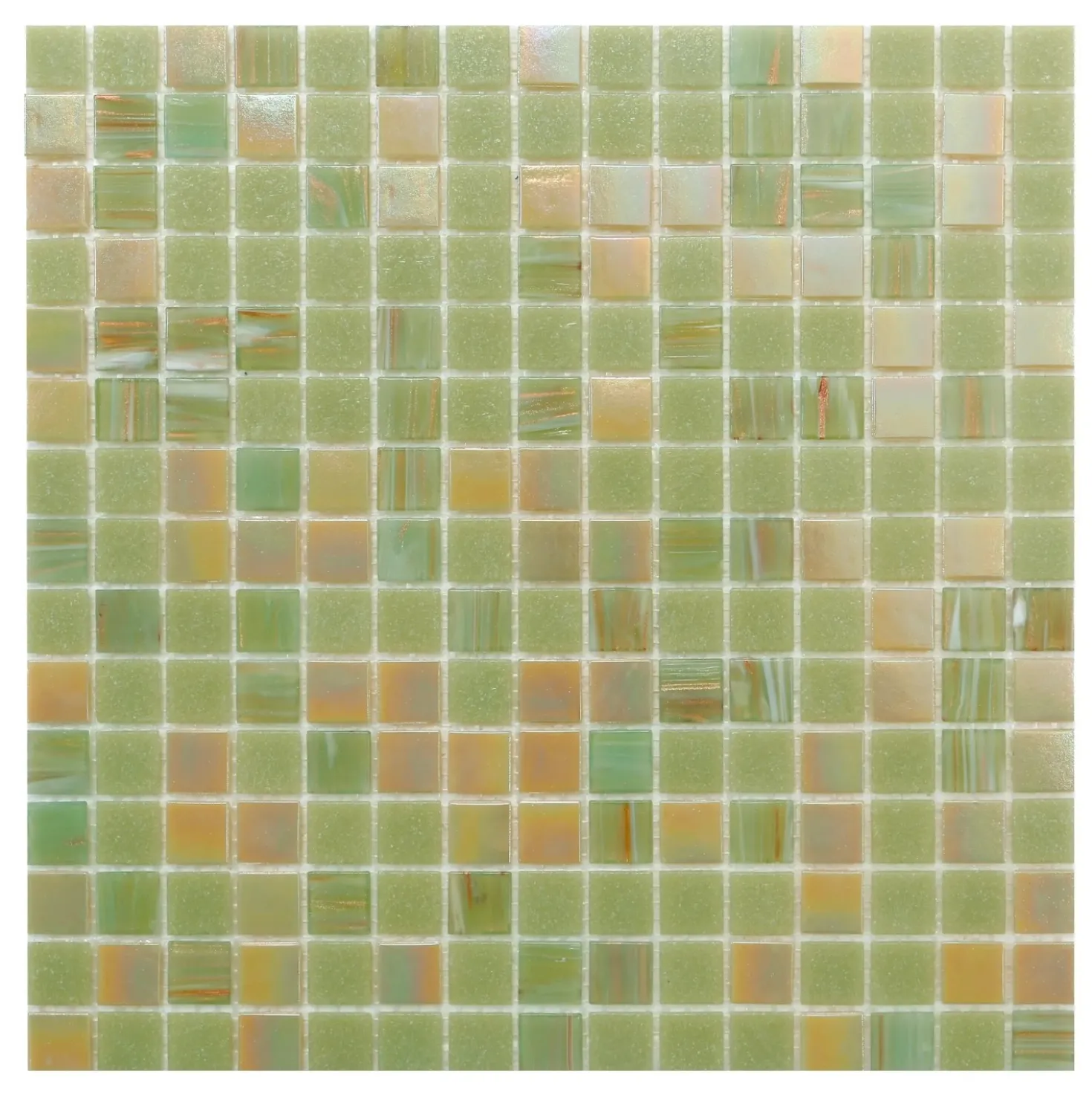 Mosaico decorativo Mix Classic Plus verde pistacchio 32,7 cm x 32,7 cm