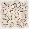 Mosaico decorativo Palladiana pietra bianca 30 cm x 30 cm