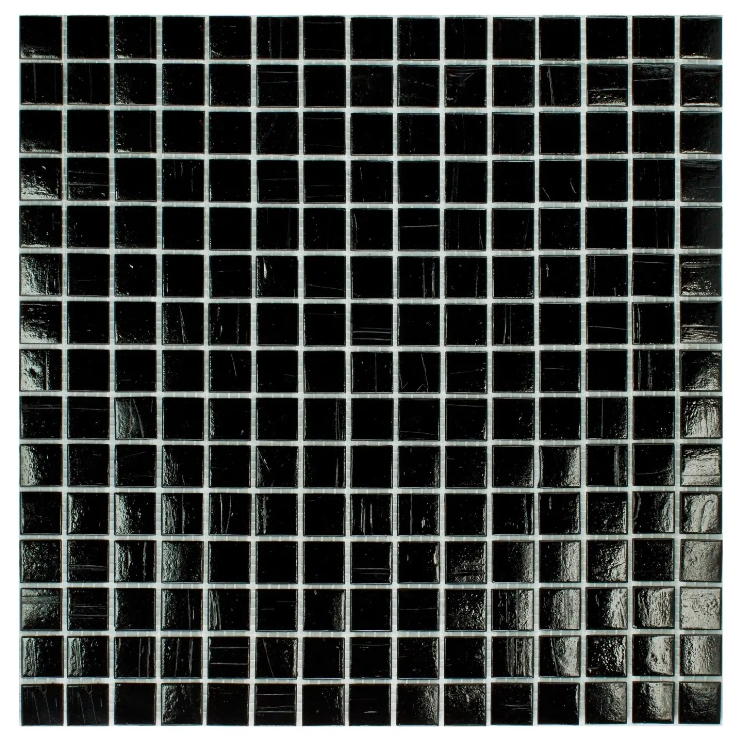 Mosaico pasta di vetro Silk STON nero
