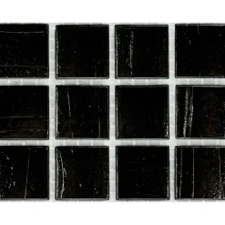 Mosaico pasta di vetro Silk STON nero