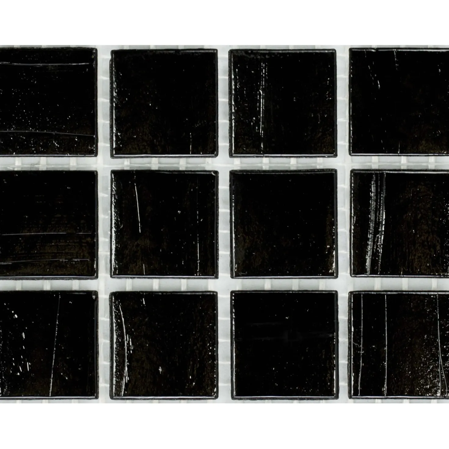 Mosaico pasta di vetro Silk STON nero