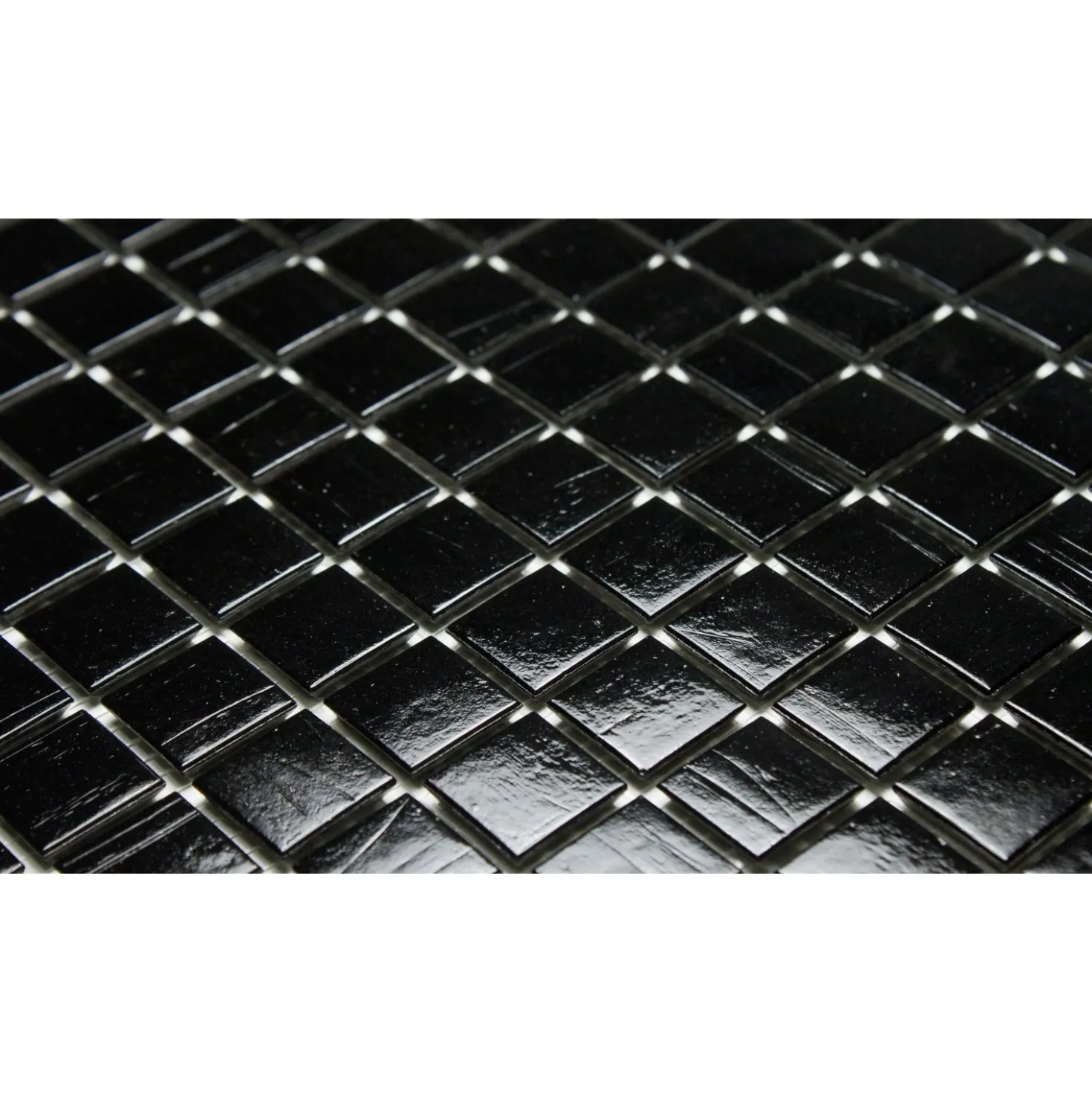 Mosaico pasta di vetro Silk STON nero