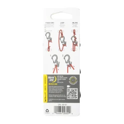 Moschettone Tendicorda in alluminio con chiusure in acciaio inox nero
