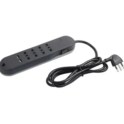 Multipresa 4 prese bipasso e 2 prese USB A+C Bticino 2.500 W 10/16A grigio