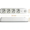 Multipresa 4 prese universali salvafulmine Bticino 3.500 W grigio