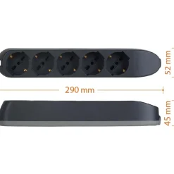 Multipresa 5 prese universali Bticino Poker 3.500 W grigio