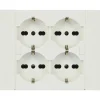 Multipresa da incasso quadra 4 prese bianco