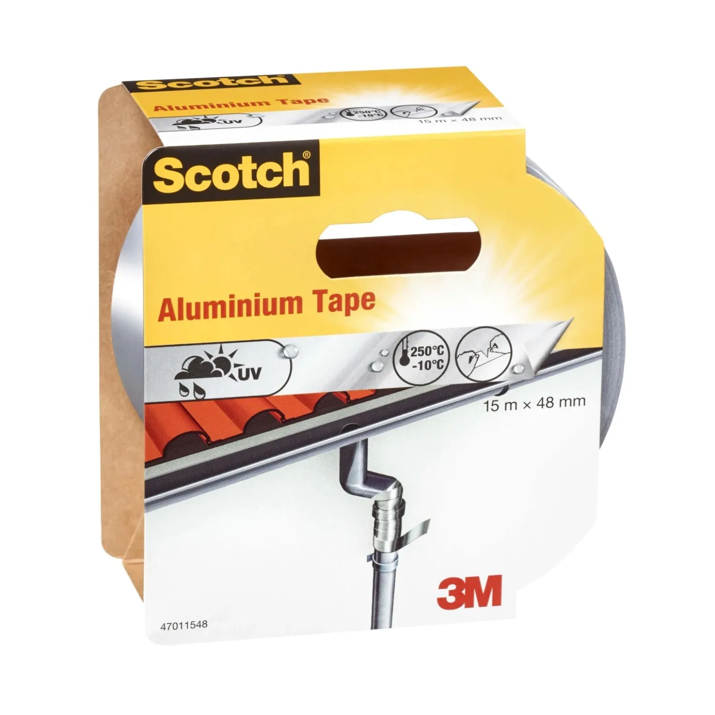Nastro adesivo in alluminio Scotch® 48 mm x 15 m argento
