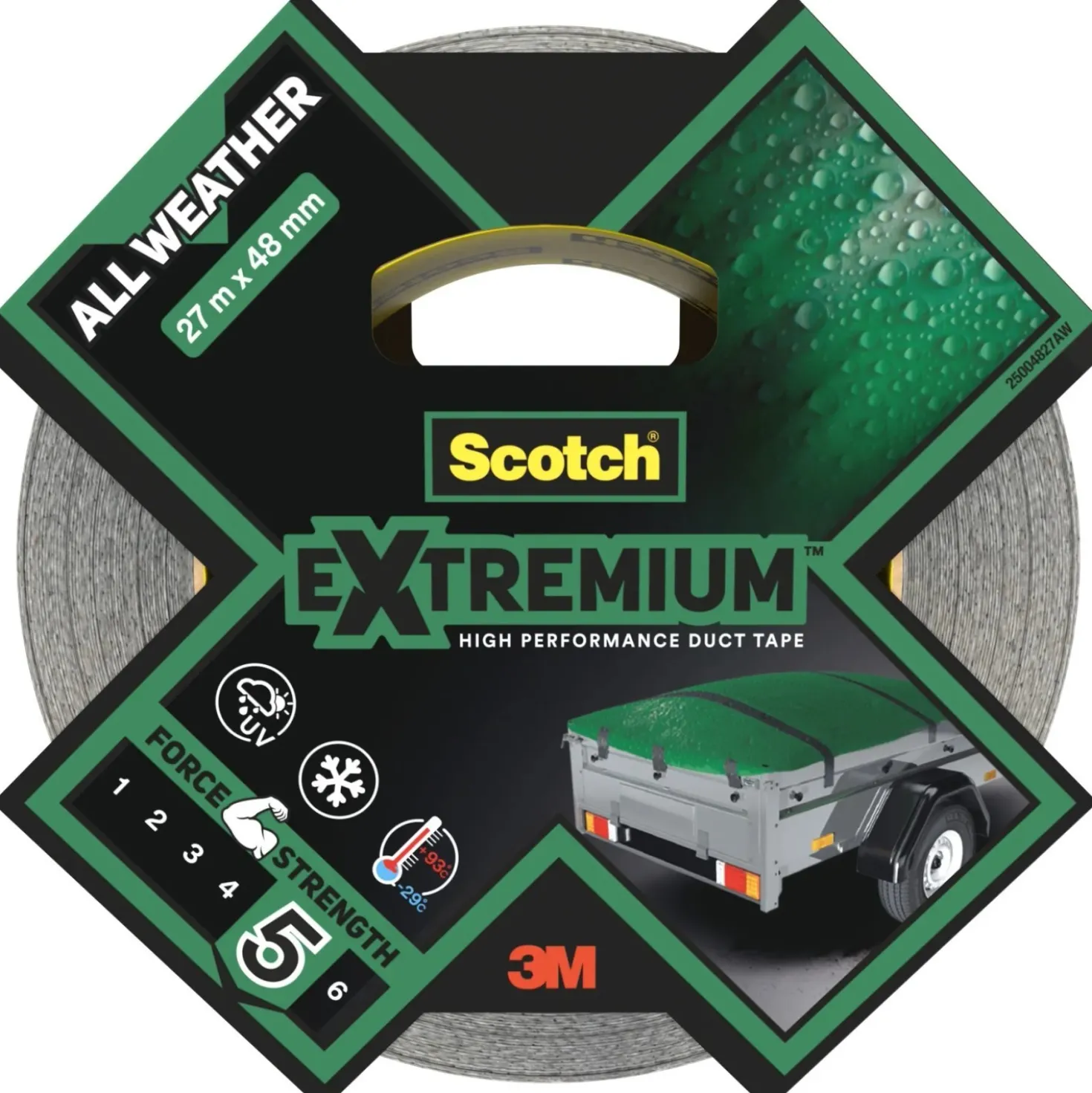 Nastro adesivo Scotch® Extremium™ All Weather 48 mm x 27 m nero