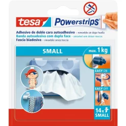 Nastro biadesivo a strisce removibile Tesa Powerstrips Small 14 pz