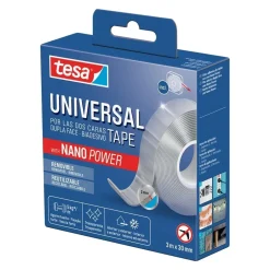 Nastro biadesivo con nano power Tesa® Universal 3x300 cm trasparente