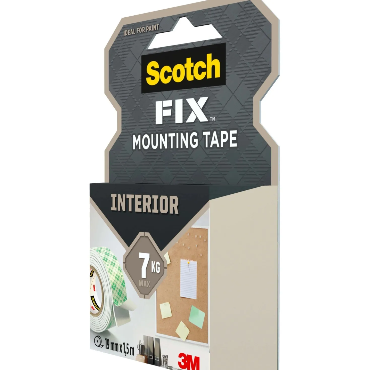 Nastro biadesivo per montaggio da interni Scotch-Fix 19 mm x 1,5 m