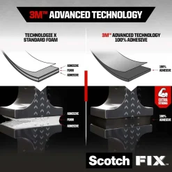 Nastro biadesivo permanente Scotch-Fix Extreme 19 mm x 3 m trasparente