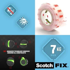 Nastro biadesivo permanente Scotch-Fix Extreme 19 mm x 1,5 m trasparente