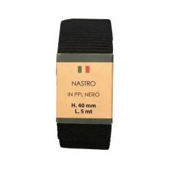 Nastro nero 40 mm 5 m