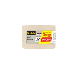 Nastro per mascheratura di base Scotch® 24 mm x 50 m 3 pz