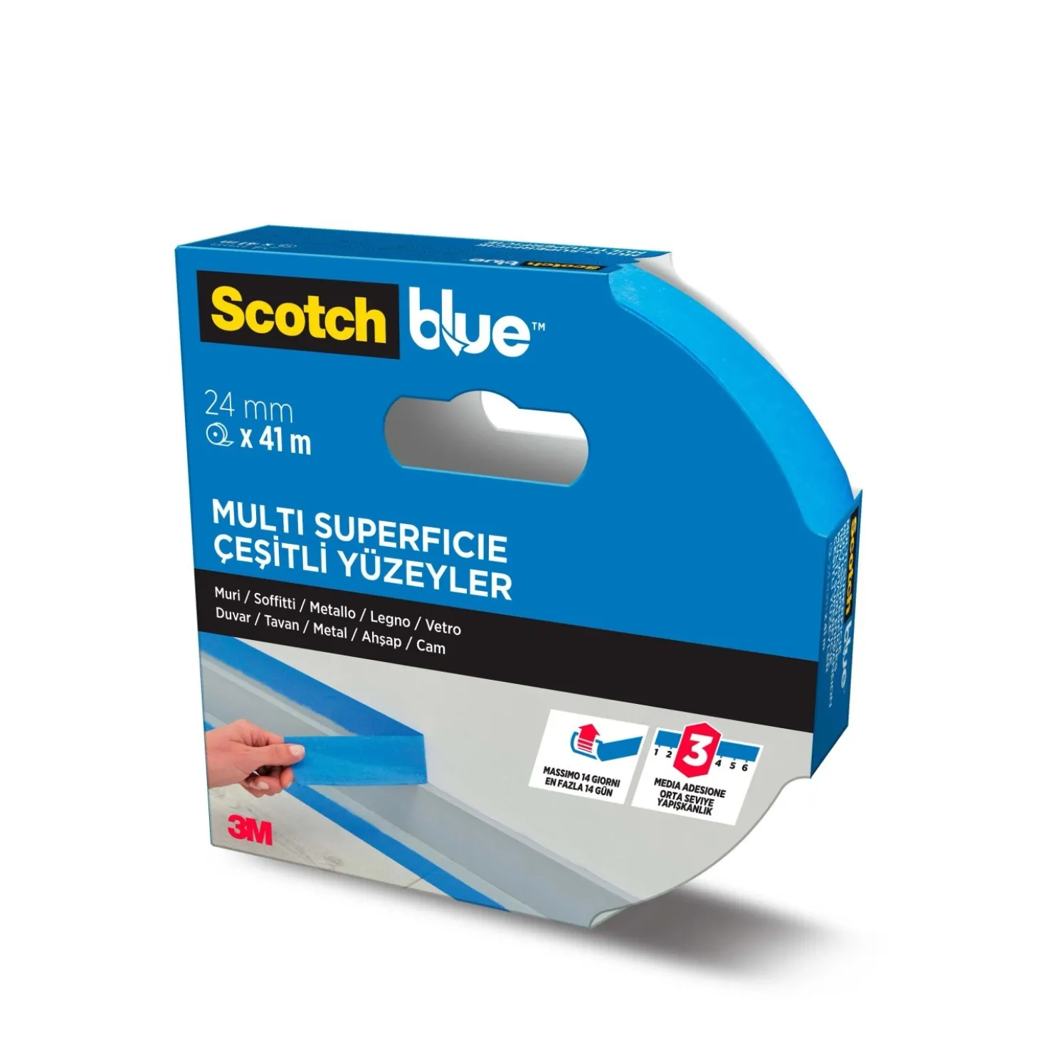 Nastro per mascheratura ScotchBlue 24 mm x 41 m blu