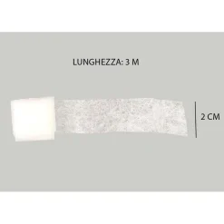 Nastro per orlo termoadesivo bianco 3 m x 20 mm