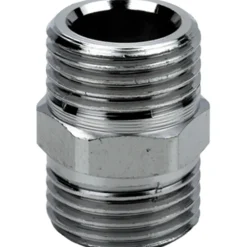 Nipple in ottone cromato 1/2`` MM