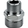 Nipple ridotto in ottone cromato 3/8`` M x 1/2`` M