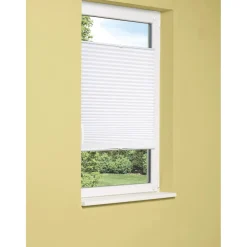 OBI Tessuto plissettato controventato Milena 120 cm x 130 cm bianco