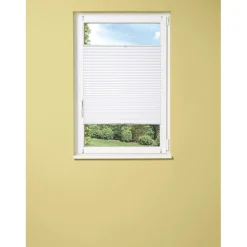 OBI Tessuto plissettato controventato Milena 105 cm x 130 cm bianco