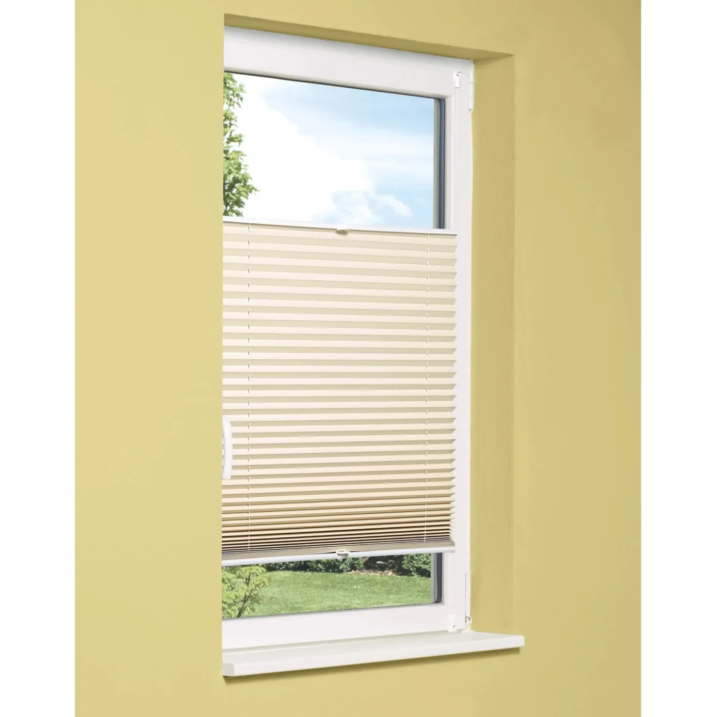 OBI Tessuto plissettato termico controventato Tona 120 cm x 130 cm beige