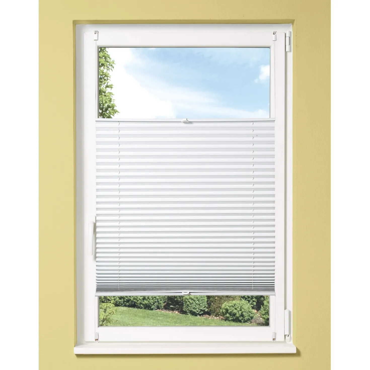 OBI Tessuto plissettato termico controventato Tona 120 cm x 130 cm bianco