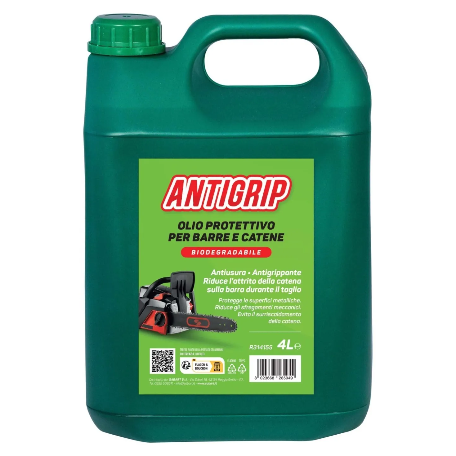 Olio catena motosega Antigrip 4 l