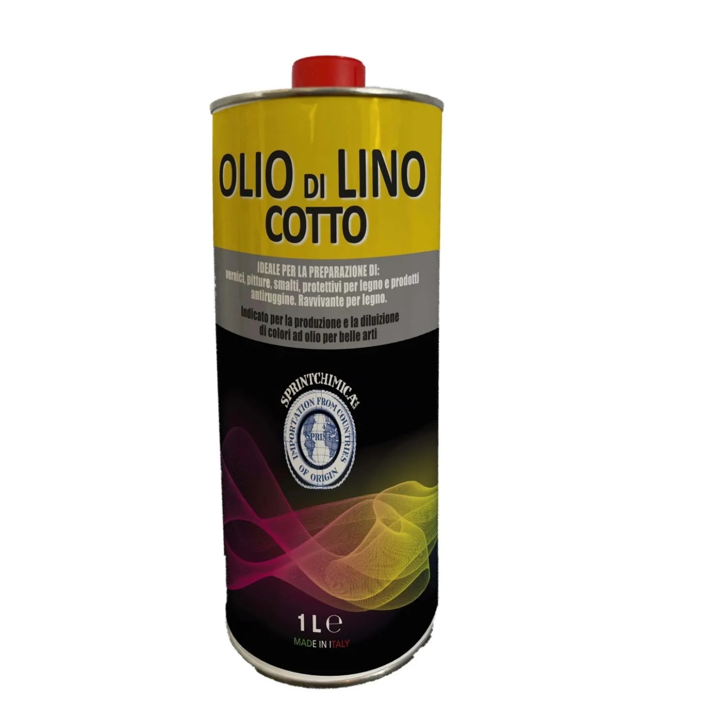 Olio di lino cotto essiccato 1 lt