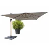 Ombrellone a palo decentrato Heliantus 300x400 cm legno