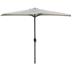 Ombrellone alluminio da muro mezzaluna Ecru 300x250cm
